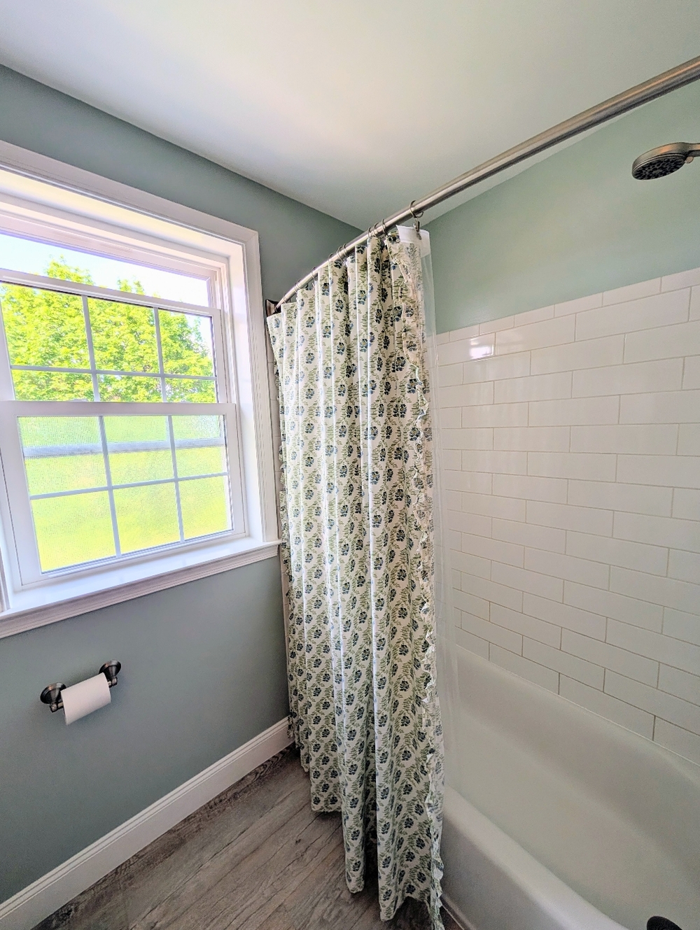 West Elm Like New Shower Curtain 💯 Percent Cotton